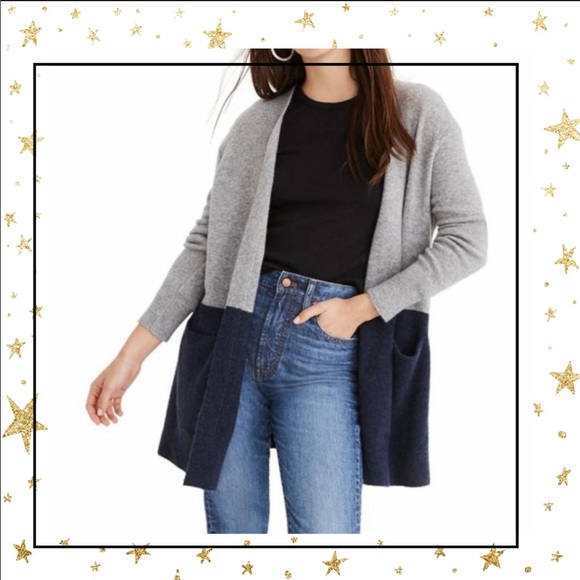 Madewell Sweaters - Madewell Ryder colorblock open front cardigan (C5)